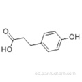 Ácido bencenopropanoico, 4-hidroxi-CAS 501-97-3